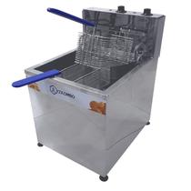 Fritadeira Elétrica Industrial Água e Óleo JL Colombo 18 Litros de Mesa 8.000W com Gabinete em Aço Inox - 220V Fritadeira Elétrica Industrial Água e Óleo JL Colombo 18 Litros de Mesa 8.000W com Gabinete em Aço Inox - 220V