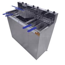 Fritadeira Elétrica Industrial Água e Óleo JL Colombo 3 Cubas de 18 Litros e 8.000W Cada com Gabinete em Aço Inox - 220V Fritadeira Elétrica Industrial Água e Óleo JL Colombo 3 Cubas de 18 Litros e 8.000W Cada com Gabinete em Aço Inox - 220V