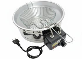 Fritadeira Elétrica Industrial Tacho 5 L 127v para Salgados Loja Nacional