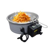Fritadeira Elétrica Industrial Tacho 5L coxinha pastel batata frango Fritadeira Elétrica Industrial Tacho 5L coxinha pastel batata frango