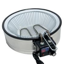 Fritadeira Elétrica Industrial Tacho Grande Redondo 7L Esmaltado - Frituras Profissionais Fritadeira Elétrica Industrial Tacho Grande Redondo 7L Esmaltado - Frituras Profissionais