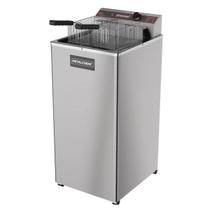 Fritadeira Elétrica Inox Pedestal Água e Óleo Metalcubas 18L GFAO 18 P