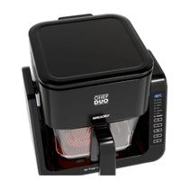 Fritadeira elétrica mallory chef duo air fryer dupla sem óleo 127v