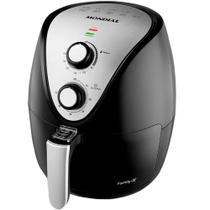 Fritadeira Eletrica Mondial AF-30I Family IV 110V - Preto/Prata 3.5L Fritadeira Eletrica Mondial AF-30I Family IV 110V - Preto/Prata 3.5L