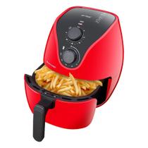 Fritadeira Elétrica Multilaser Air Fryer 4L 1500W Vermelha