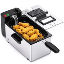 Fritadeira Elétrica OLIXIS 3L 1500W Prata com Janela de Visualização Fritadeira Elétrica OLIXIS 3L 1500W Prata com Janela de Visualização