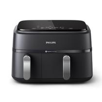 Fritadeira Elétrica Philips Série 3000 com Duas Cestas 9,5 qt Preta Fritadeira Elétrica Philips Série 3000 com Duas Cestas 9,5 qt Preta