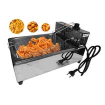 Fritadeira Elétrica Quadrada Inox Profissional 1 Cuba 5l