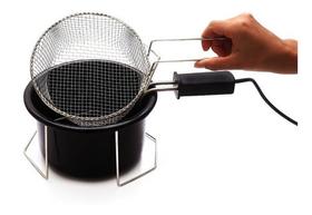 Fritadeira Elétrica Redonda Ipe Cozinhas 1,5 L Tacho Esmaltado 1200w 220v Portátil