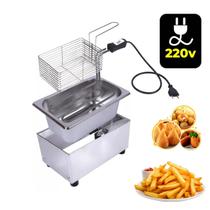 Fritadeira eletrica retangular inox salgados 1 litro - 220v