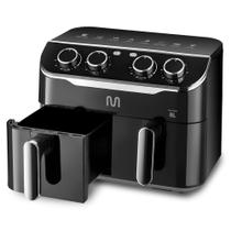 Fritadeira Elétrica sem Óleo Air Fryer 8L Preta c/ 2 Gavetas 1800w 127v Multi - GO233 - Multilaser