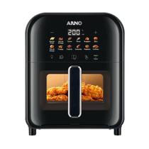 Fritadeira Elétrica Sem Óleo Air Fryer Arno 6L AIF6 EY8228B2 Preto 220V