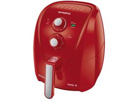 Fritadeira Elétrica sem Óleo/Air Fryer Mondial - AFN40FR Vermelha 4L com Timer
