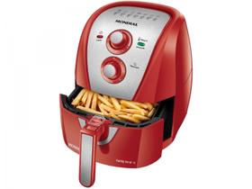 Fritadeira Elétrica sem Óleo/Air Fryer Mondial - Family AFN-40-RI Vermelha e Inox 4L com Timer Fritadeira Elétrica sem Óleo/Air Fryer Mondial - Family AFN-40-RI Vermelha e Inox 4L com Timer