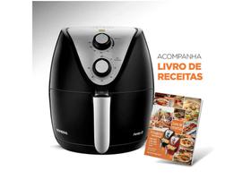 Fritadeira Elétrica sem Óleo/Air Fryer Mondial - Family-IV AF-30I Preta 3,5L com Timer