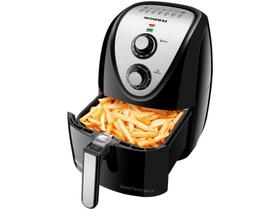 Fritadeira Elétrica sem Óleo/Air Fryer Mondial - Grand Family Inox AFN-50-BI Preto 5L com Timer