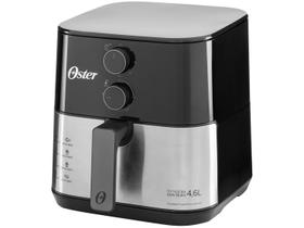 Fritadeira Elétrica sem Óleo/Air Fryer Oster Compact OFRT520 Preta com Timer Inox 4,6L