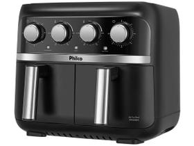 Fritadeira Elétrica sem Óleo/Air Fryer Philco Dual - PFR3000PI Preta 8L com Timer