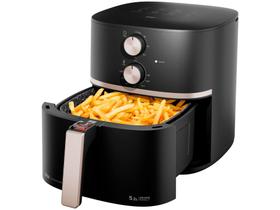 Fritadeira Elétrica sem Óleo/Air Fryer Wap - Grand Family Preto e Cinza com Timer 4,1L