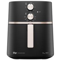 Fritadeira Elétrica Sem Óleo Airfryer Wap Mega Family 7,1 Litros 1700W 220V Preta Antiaderente Grande para Toda Família