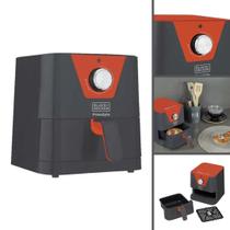 Fritadeira Elétrica Sem Óleo Black Decker 1,5L Cinza/Laran