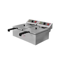 Fritadeira Elétrica Skymsen FED-20-N 10 Litros Aço Inoxidável 6600W 220V Cuba Dupla
