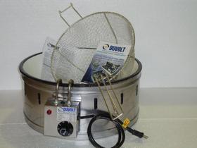 Fritadeira elétrica tacho esmaltado 7 litros Potente Resistencia blindada com controlador eletrônico - DUVOLT METAIS
