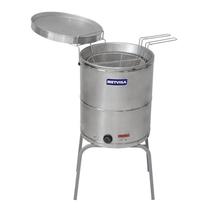 Fritadeira Elétrico Industrial Metvisa 38 Litros Agua e Oleo 2 Cestos 8.000W 220V Fie20mbip