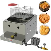 Fritadeira Fritador a Gás 5 Litros PR-10G Inox 1 Cuba - Progás