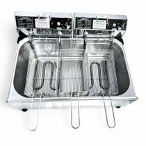 Fritadeira industrial 16l 1 cuba 220v ipe cozinhas 3 cestos