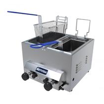 Fritadeira Industrial a Gás Metvisa 2 Cuba 3 Litros 2 Queimador em Inox FG3D Fritadeira Industrial a Gás Metvisa 2 Cuba 3 Litros 2 Queimador em Inox FG3D
