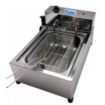 Fritadeira Industrial Elétrica 1 Cuba 5L 127V para Salgados Loja Nacional Fritadeira Industrial Elétrica 1 Cuba 5L 127V para Salgados Loja Nacional