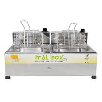 Fritadeira Industrial Elétrica 2 Cubas 10L Feoi-10 Ital Inox