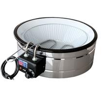 Fritadeira Industrial Elétrica Tacho Esmalte Redondo 10L Profissional
