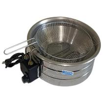 Fritadeira Industrial Elétrica Tacho Profissional Redondo 5L 110V Óleo Residencial Loja Nacional