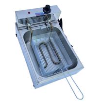 Fritadeira Industrial Elétrica TOP Cuba Profissional 5L Salgados Boni nho Kibe Coxinha