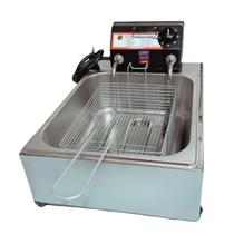 Fritadeira Industrial Elétrica TOP Cuba Profissional 5L Salgados Congelados e porções - Casinha Industrial