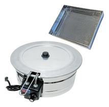 Fritadeira Industrial Kit Tacho 10l Com Tampa E Escorredor