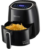 Fritadeira Mallory Air Fryer Digital Premium 5,5 Litros Black