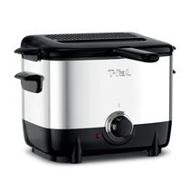 Fritadeira Mini T-Fal 1L 900W - Aço Inoxidável Preta