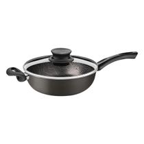 Fritadeira Multiuso Tramontina Paris c/cabo e Tampa de Vidro 26cm 3,6L - Chumbo Fritadeira Multiuso Tramontina Paris c/cabo e Tampa de Vidro 26cm 3,6L - Chumbo