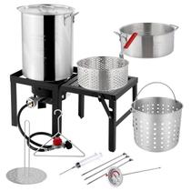 Fritadeira para Peru ROVSUN 30QT e Fritadeira para Peixe 10QT com Queimador a Gás Propano de 55.000 BTU Fritadeira para Peru ROVSUN 30QT e Fritadeira para Peixe 10QT com Queimador a Gás Propano de 55.000 BTU
