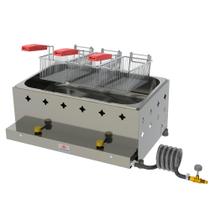 Fritadeira Profissional a Gás Alta Pressão Progás Inox 1 Cuba 10 Litros PR-30G Fritadeira Profissional a Gás Alta Pressão Progás Inox 1 Cuba 10 Litros PR-30G