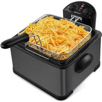 Fritadeira Secura 5L 1700W com 3 cestos e temporizador preto