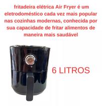 Fritadeira Sem Óleo Air Fryer 6l Yq Preto 1800w St-600