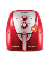 Fritadeira Sem Óleo Air Fryer 8L Mondial Vermelho 1900W AFN-80-RI