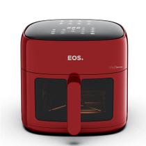 Fritadeira Sem Óleo Air Fryer EOS Chef Gourmet 6.2 Litros Compacta Digital Vermelho EAF60V 220V