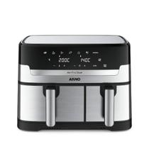 Fritadeira sem Óleo Airfryer Arno Dual 8,3L Inox Digital 1800W AFD2