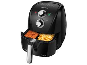 Fritadeira Sem Óleo Com Divisória Air Fryer 4L Mondial Preto/Inox 1500W - AFD-40-BI Fritadeira Sem Óleo Com Divisória Air Fryer 4L Mondial Preto/Inox 1500W - AFD-40-BI