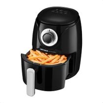 Fritadeira Sem Óleo Easy Fryer Black Até 200C Frita Assa Cozinha Antiaderente Preta 127V Lenoxx - PFR909